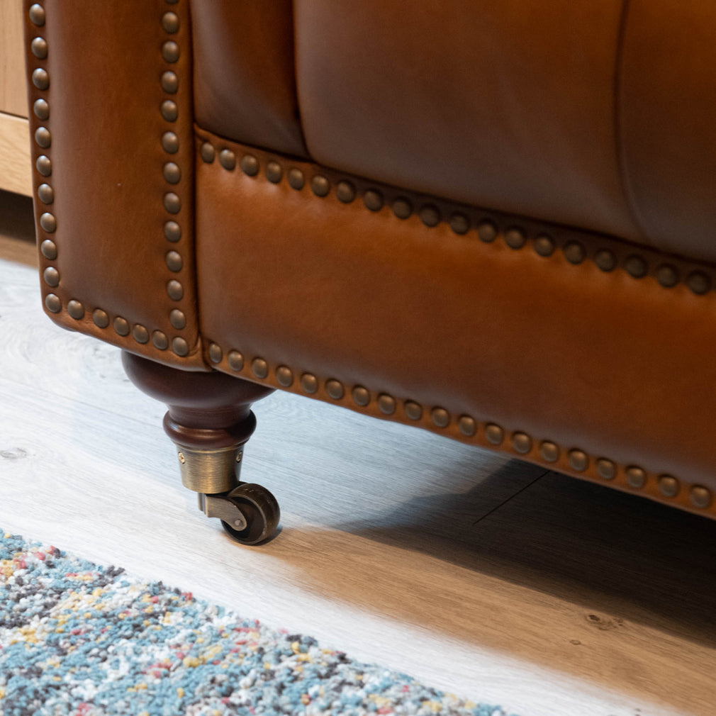 Churchill - 4 Seat Sofa, Leather - Item as Pictured
