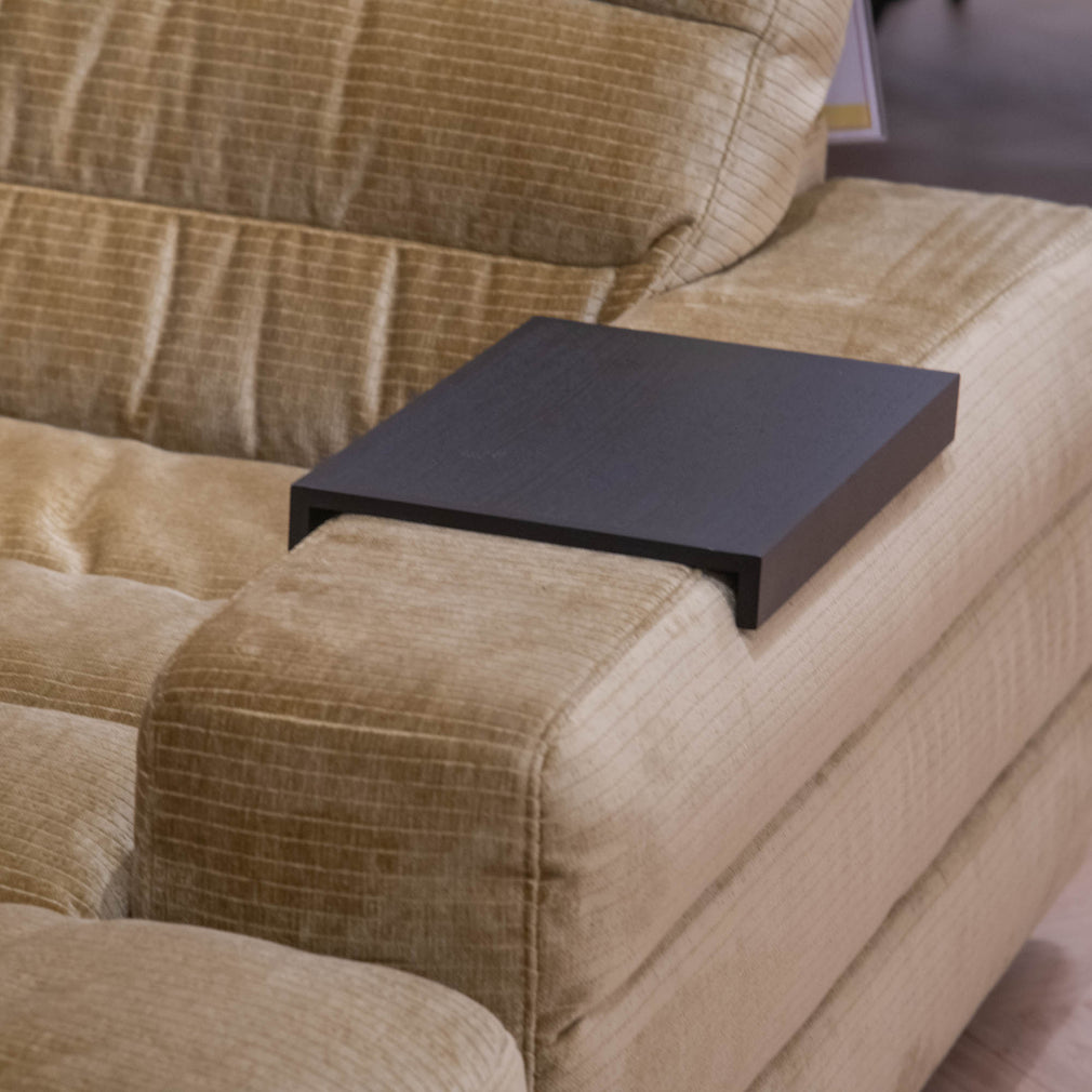 Plaza - RHF Corner Chaise Sofa & Footstool, Fabric - Item as Pictured