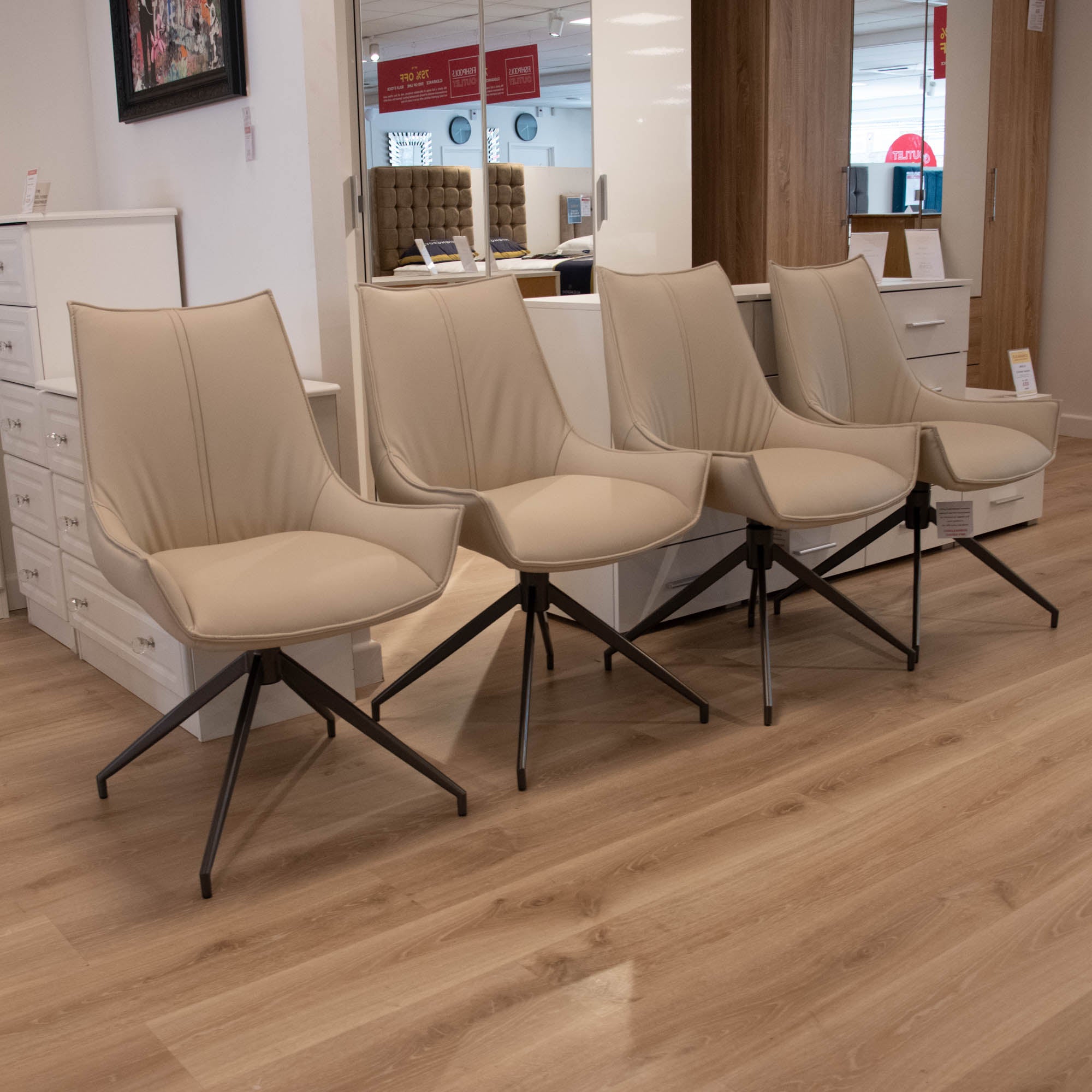 Torres - Swivel Dining Chairs, Set Of 4 - Item as Pictured