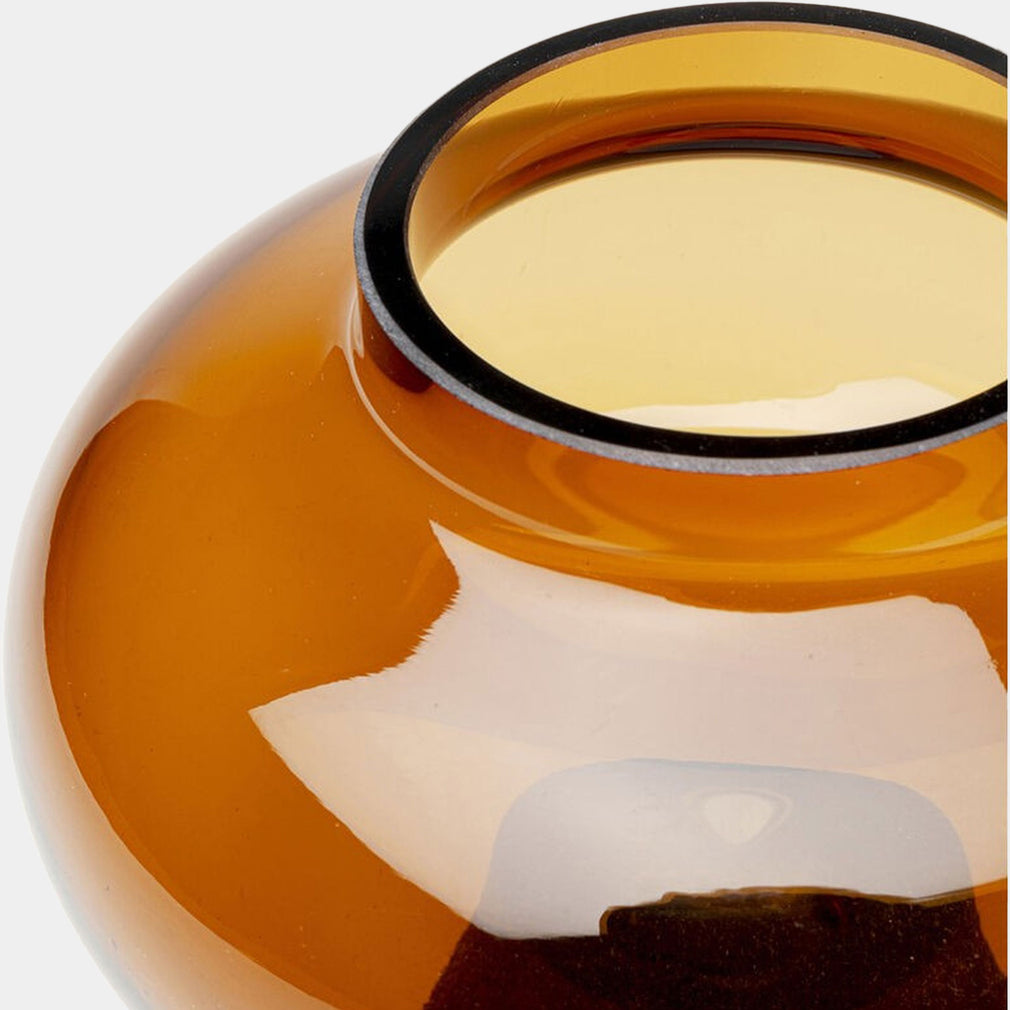 Alba - Glass Vase, Brown