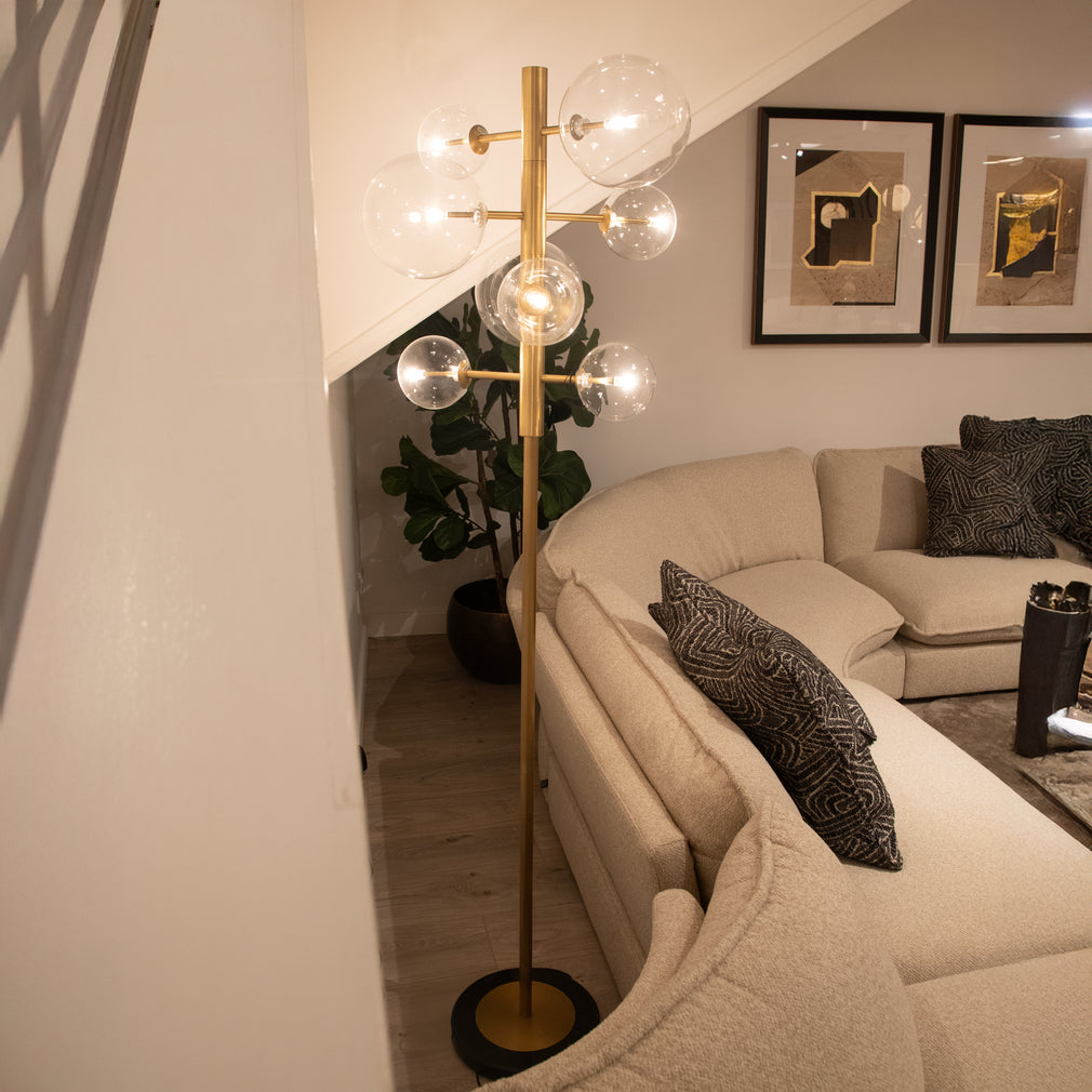 Eichholtz Argento Antique Brass - Floor Lamp - Item As Pictured
