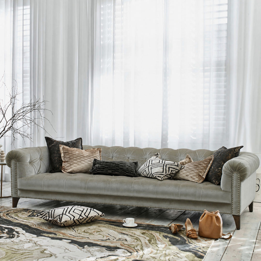 Roosevelt - 4 Seat Shallow Split Sofa, Fabric - Item as Pictured