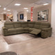 Caruso - LHF Power Recliner Corner Chaise Sofa, Fabric - Item as Pictured