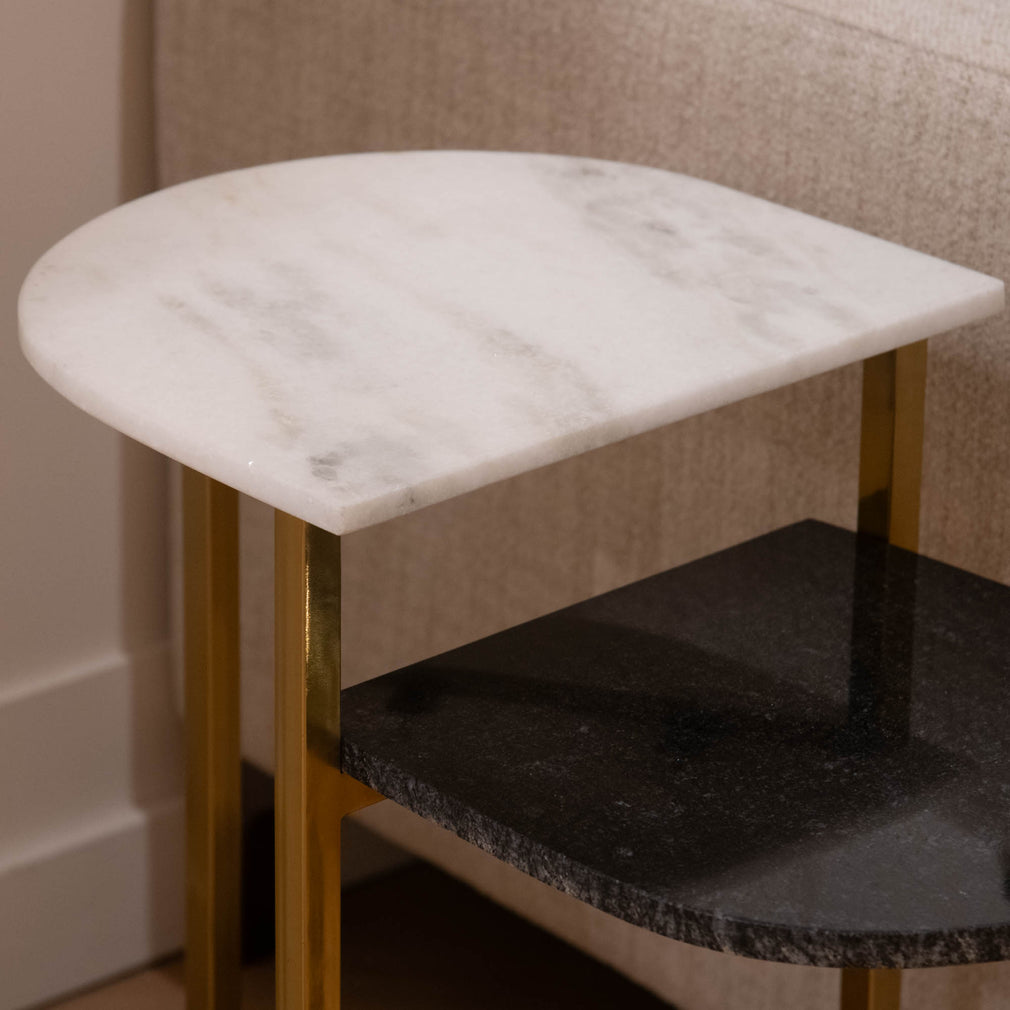 Alderney - Marble Side Table - Item as Pictured