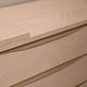 Alaska - Vanity Extension With Single 3 Drawer Dresser In Sand Birch Finish
