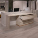 Alaska - Vanity Extension With Single 3 Drawer Dresser In Sand Birch Finish