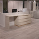 Alaska - Vanity Extension With Single 3 Drawer Dresser In Sand Birch Finish
