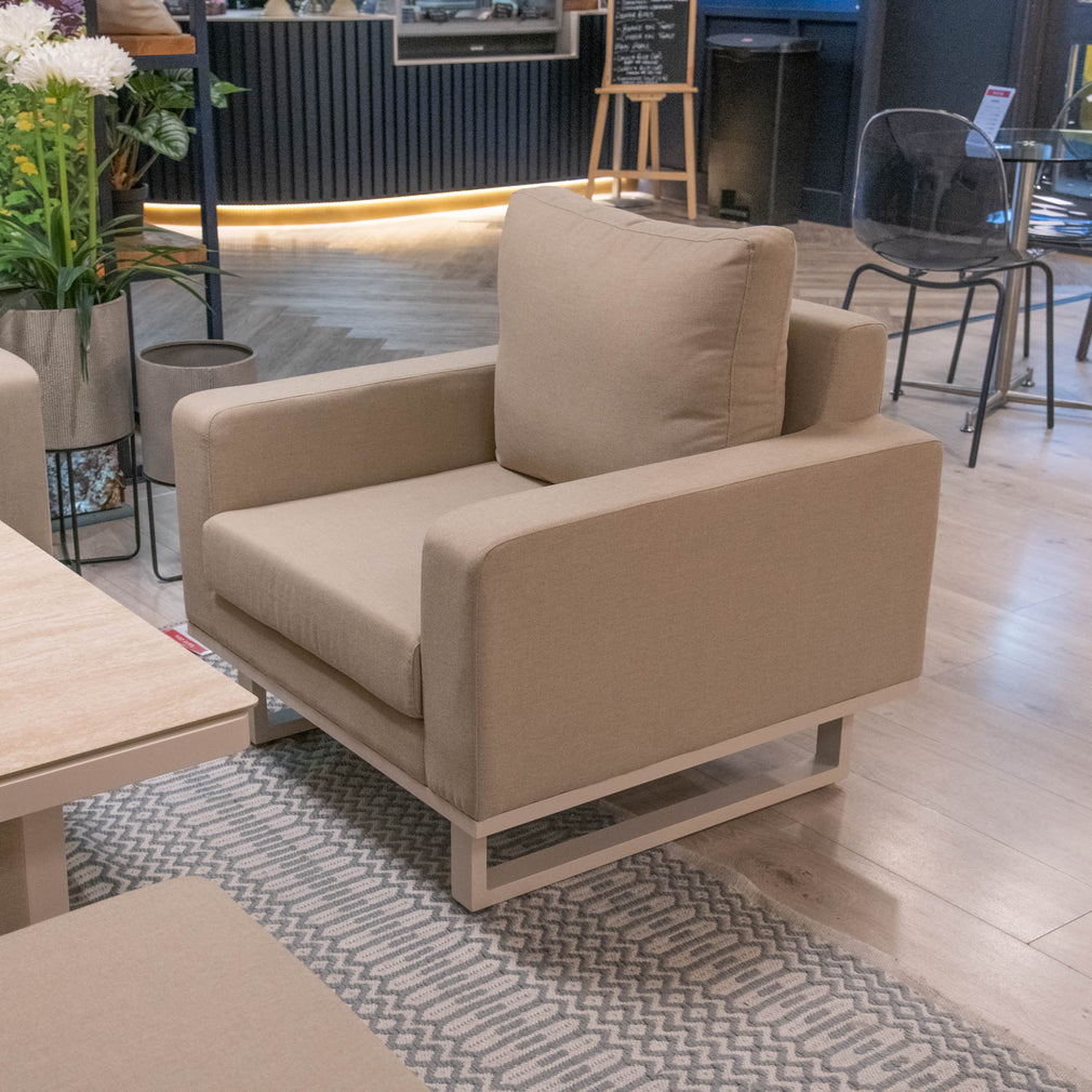 Coral Gables - 3 Seat Garden Sofa Dining Set & Rising Table - Item as Pictured