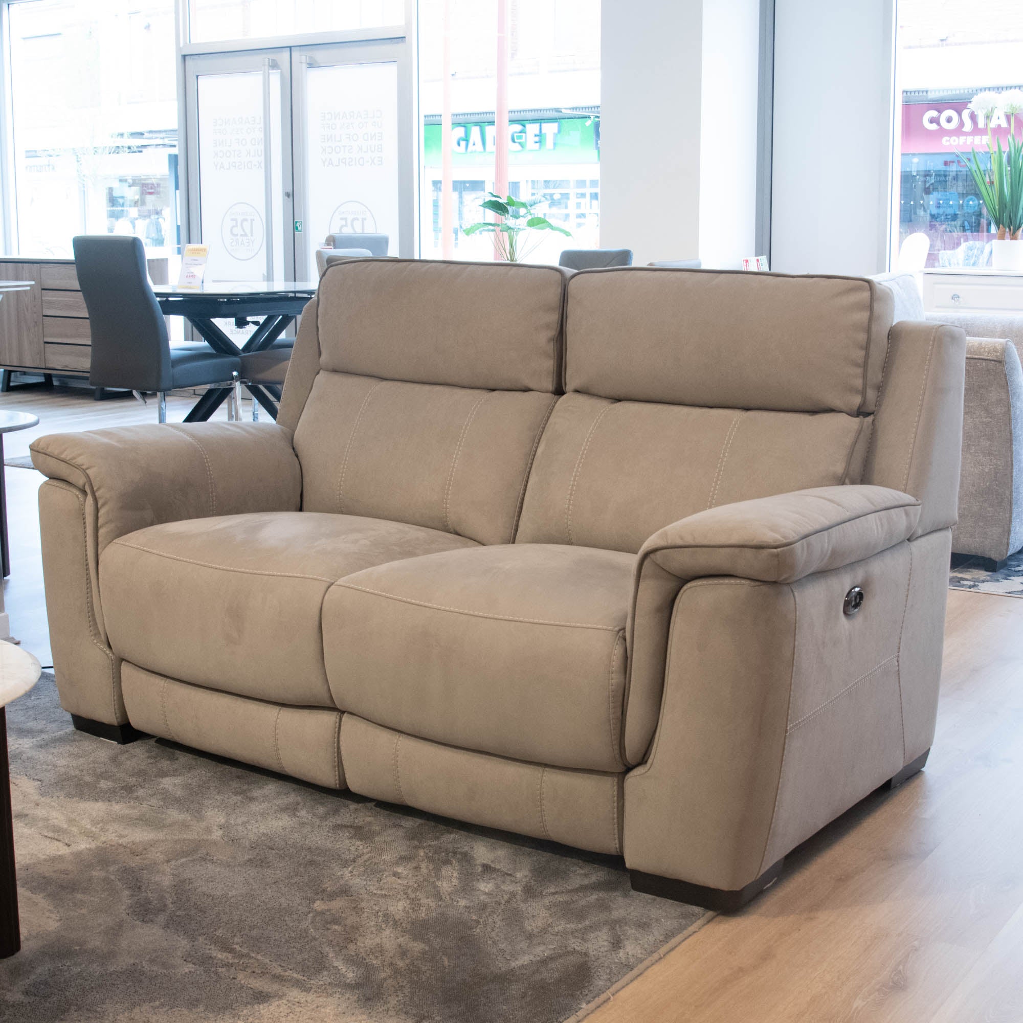 Monza - 2 Seat Power Recliner Sofa, Fabric - Item as Pictured