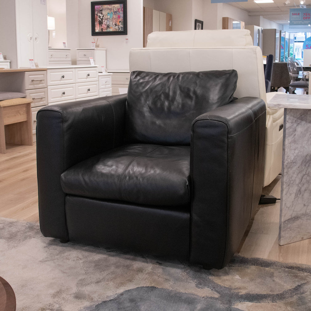 Waldorf - Club Chair, Leather - Item As Pictured