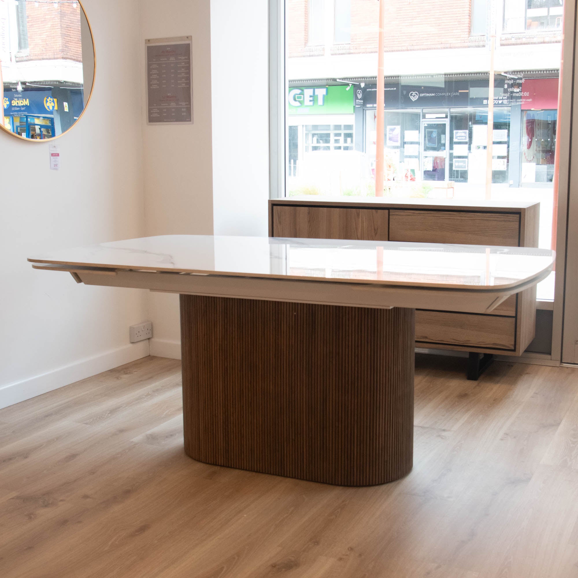 Geneva - Ceramic Extending Dining Table - Item as Pictured