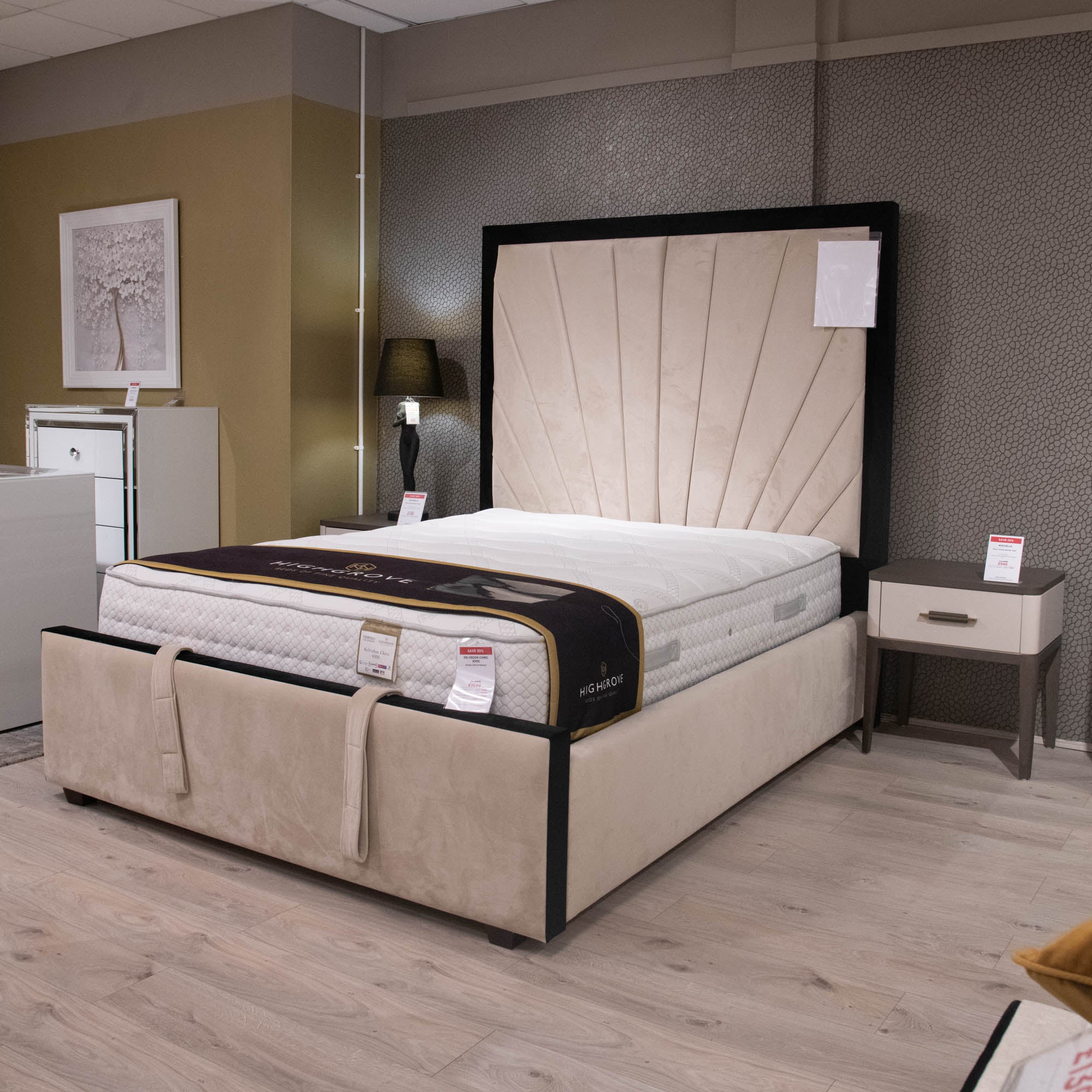 Brigid -  King Bed Frame - Item as Pictured
