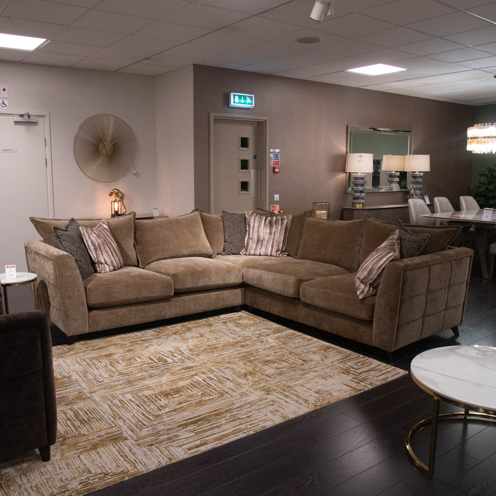 Palazzo - Corner Sofa, Hennesey Espresso - Item As Pictured