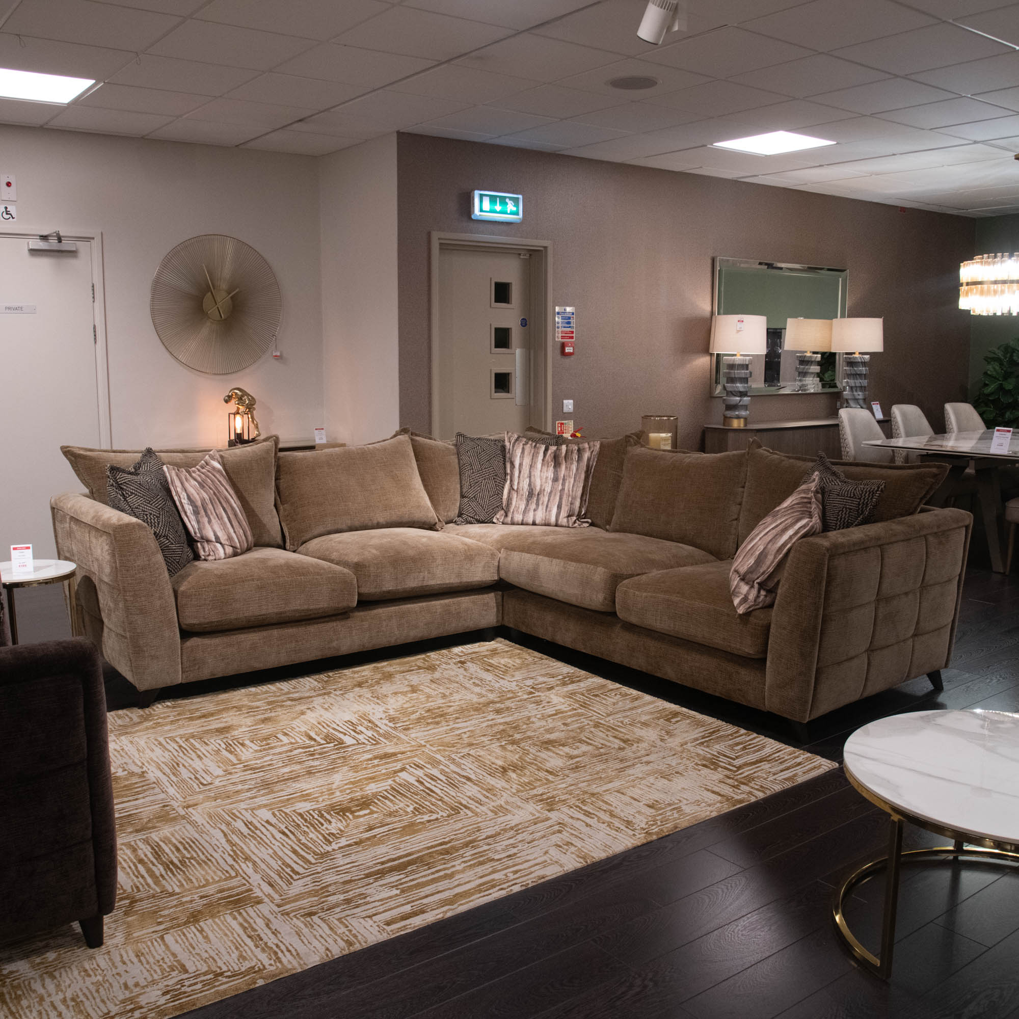 Palazzo - Corner Sofa, Hennesey Espresso - Item As Pictured