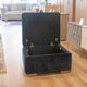 Ellis - Fabric Storage Stool, Manolo Denim - Item As Pictured