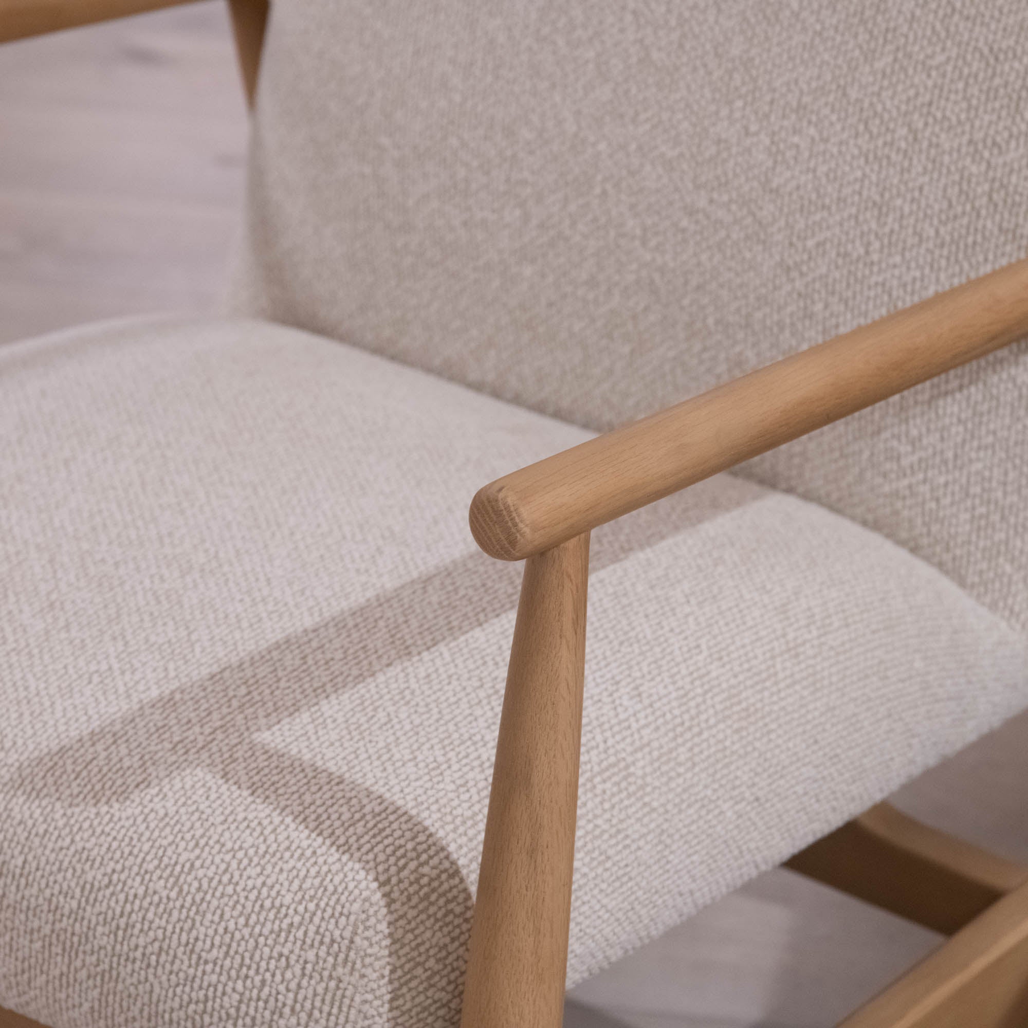 Keats - Fabric Accent Chair, White - Item As Pictured