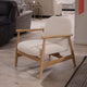Keats - Fabric Accent Chair, White - Item As Pictured