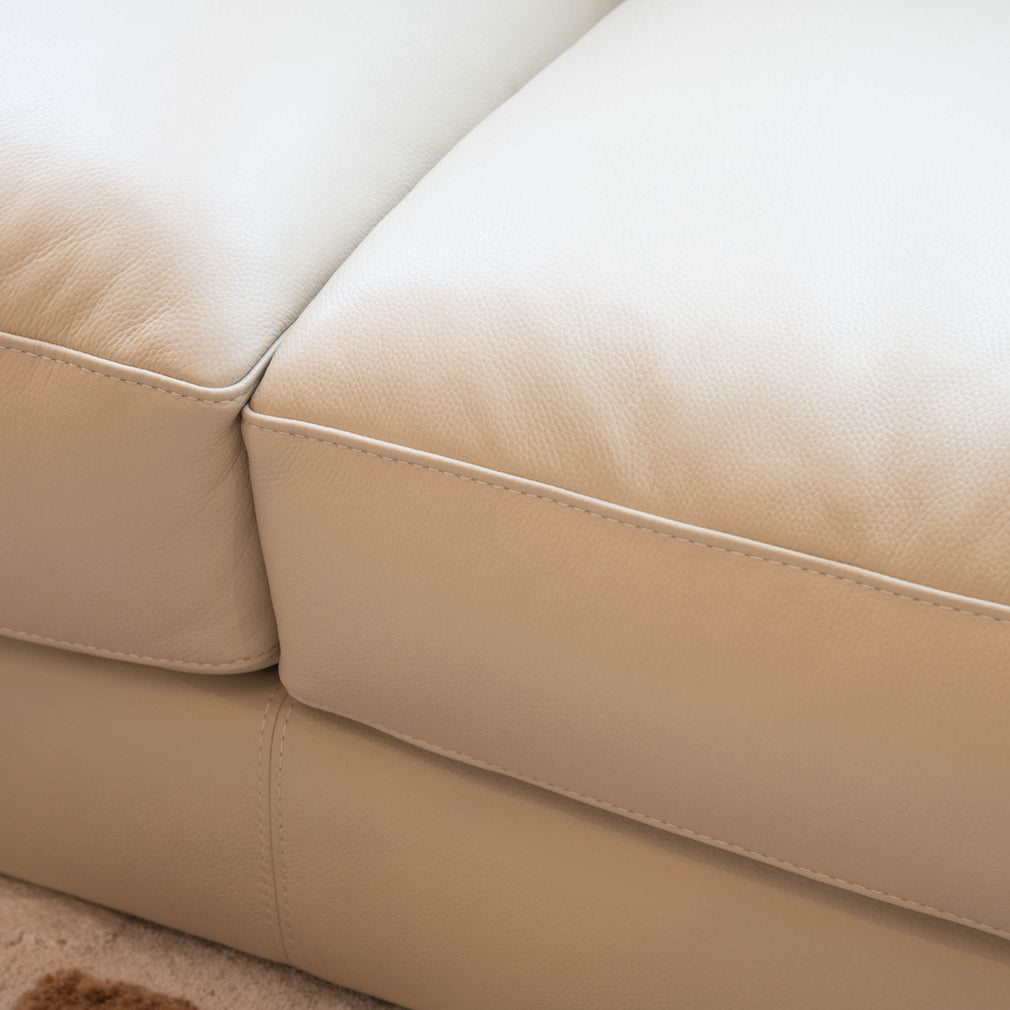 Ellington - 2 Seat Sofa, Pebble Leather - Item As Pictured
