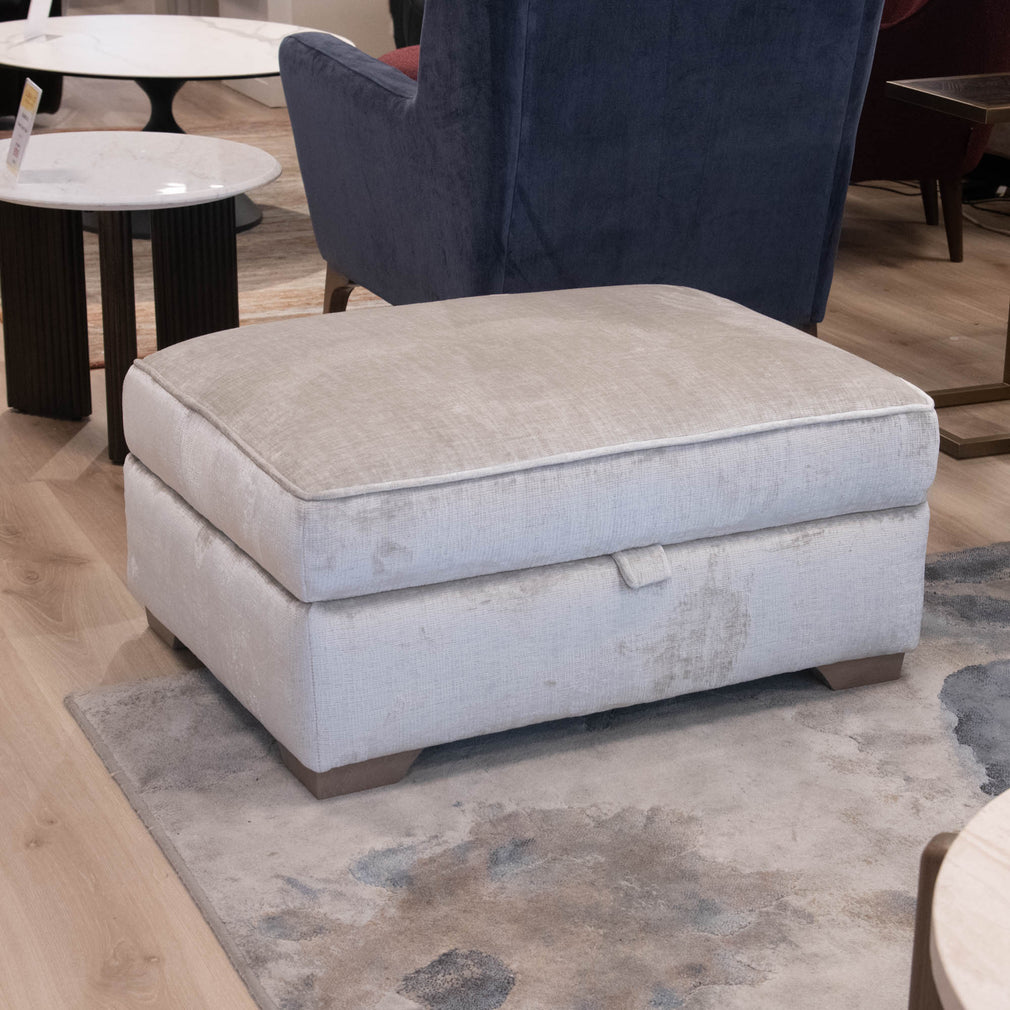 Annabel - Storage Footstool, Monaco Mink - Item As Pictured