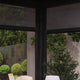 Palm Beach - 4m x 3m Rectangular Pergola In Grey Aluminium Including 2 Privacy Screens - Item as Pictured