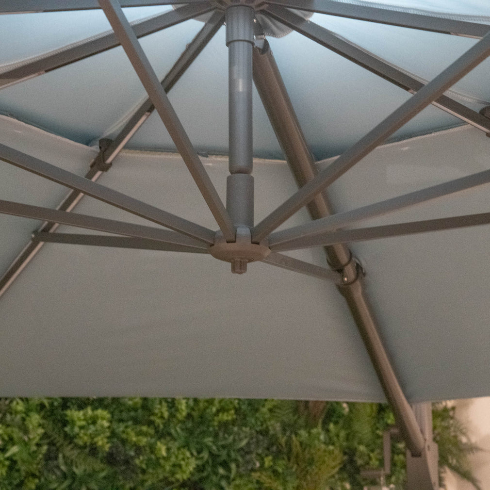 St Tropez - 3.3m Round Parasol & Base - Item As Pictured