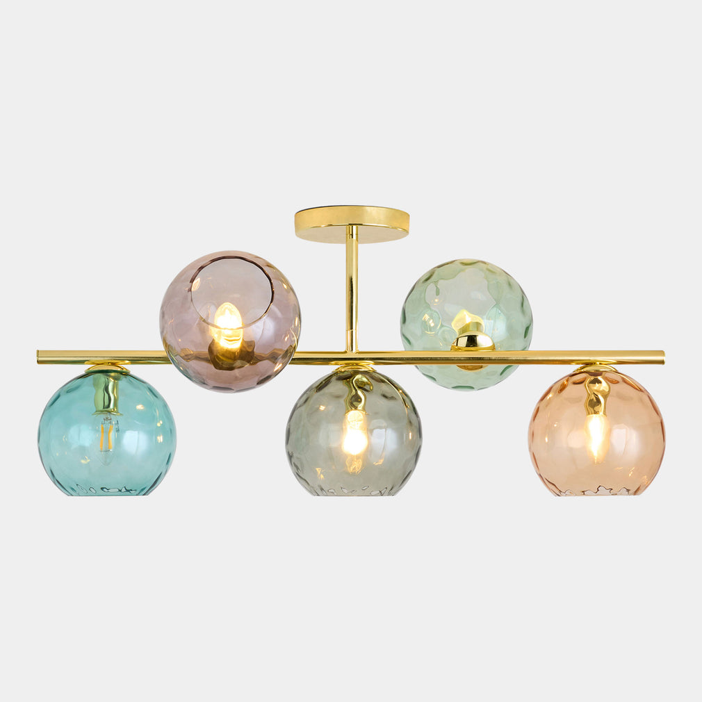 MADE Ilaria Multicoloured - 5 Bar Ceiling Light