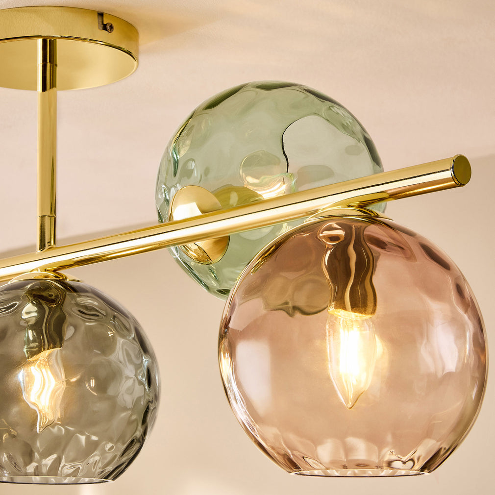 MADE Ilaria Multicoloured - 5 Bar Ceiling Light