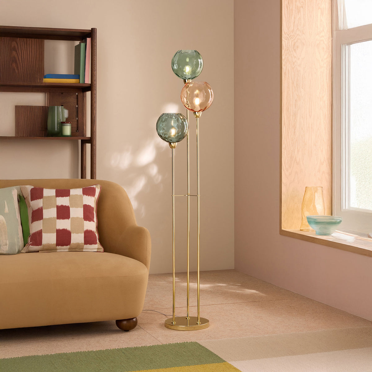 MADE Ilaria Multicoloured - Floor Lamp, 3 Light