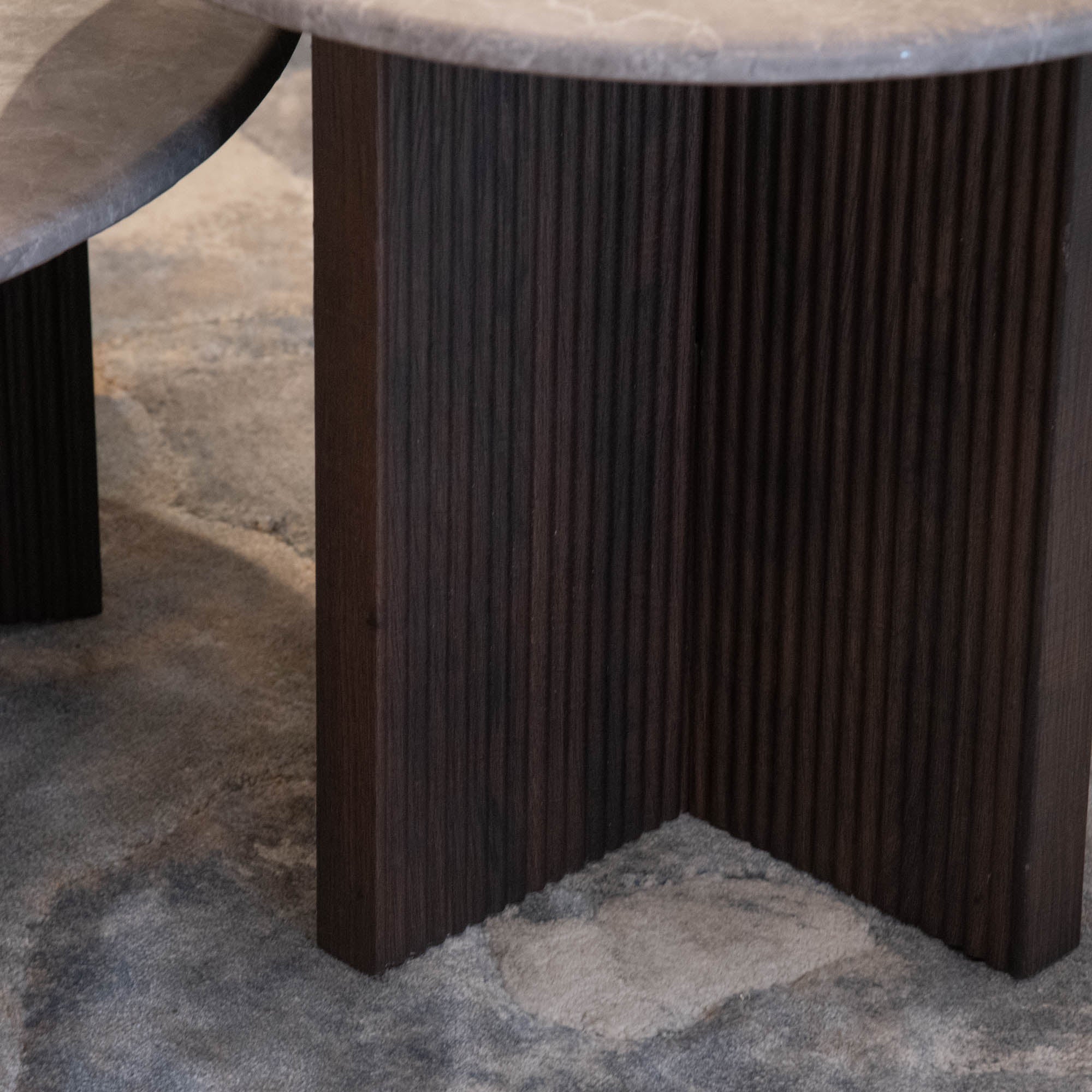 Banyu - Marble Effect Coffee Tables, Set of 2 - Item as Pictured