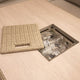 Pebble Beach - Corner Garden Sofa Dining Set With Rising Table & Ice Bucket - Item as Pictured