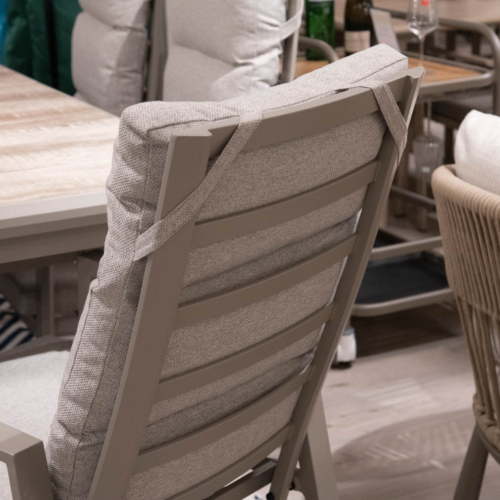 Grenada - 6 Seat Reclining Garden Dining Set With Extending Table - Item as Pictured