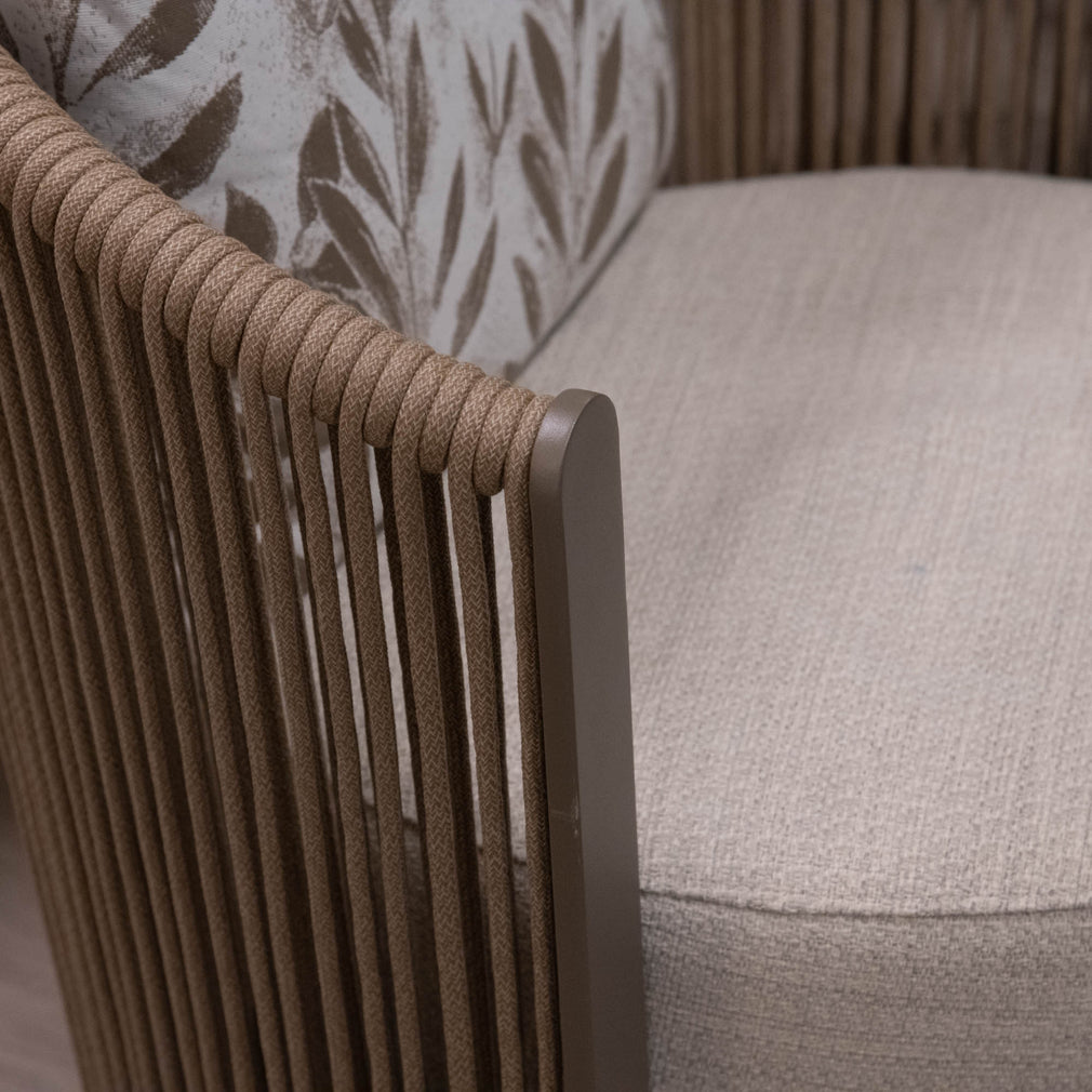 Mauritius - Pair Of Accent Swivel Garden Chairs & Side Table - Item as Pictured