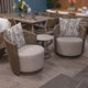 Mauritius - Pair Of Accent Swivel Garden Chairs & Side Table - Item as Pictured