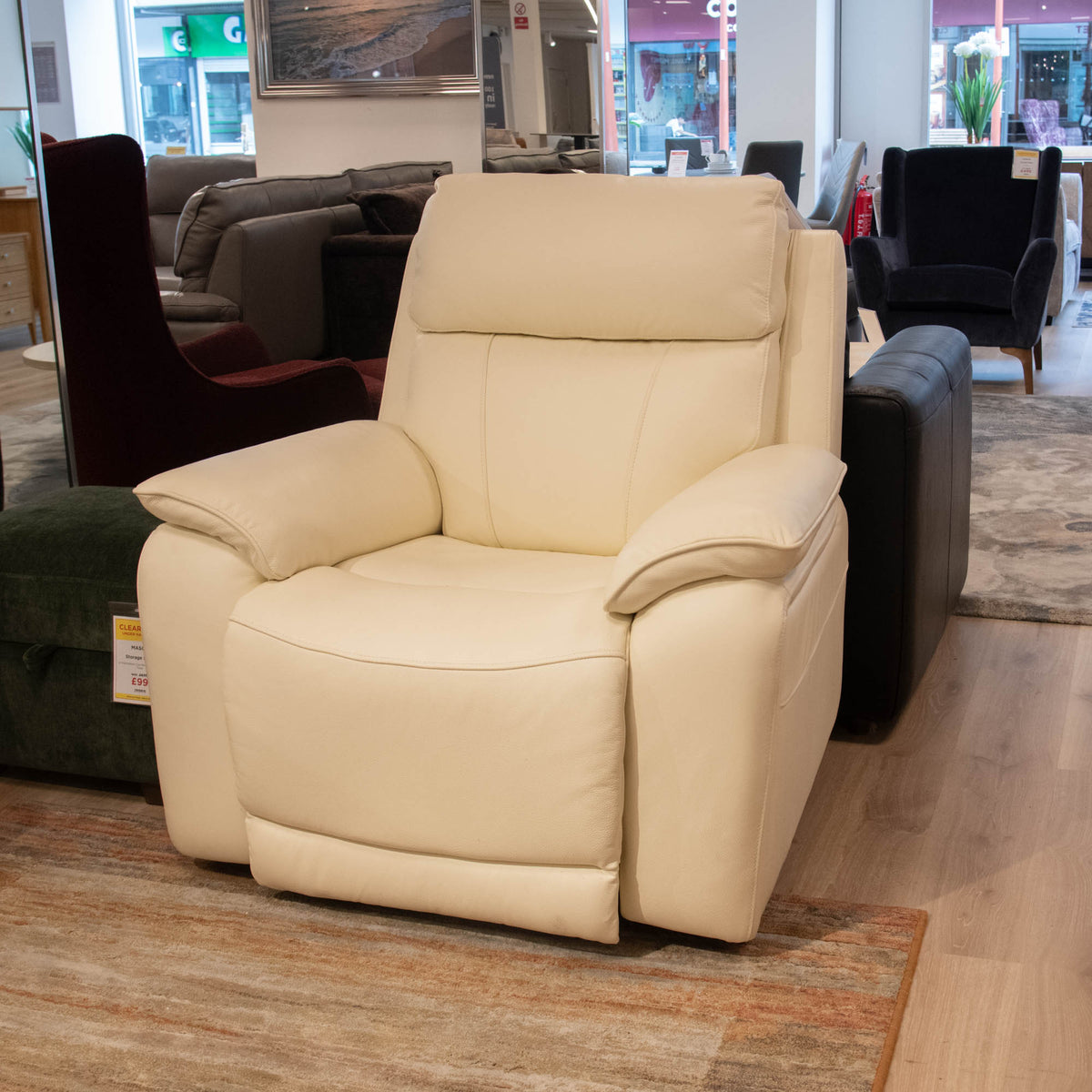 Novello - Power Recliner Chair, Leather - Item as Pictured