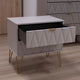 Jewel - 2 Drawer Bedside Table - Item as Pictured