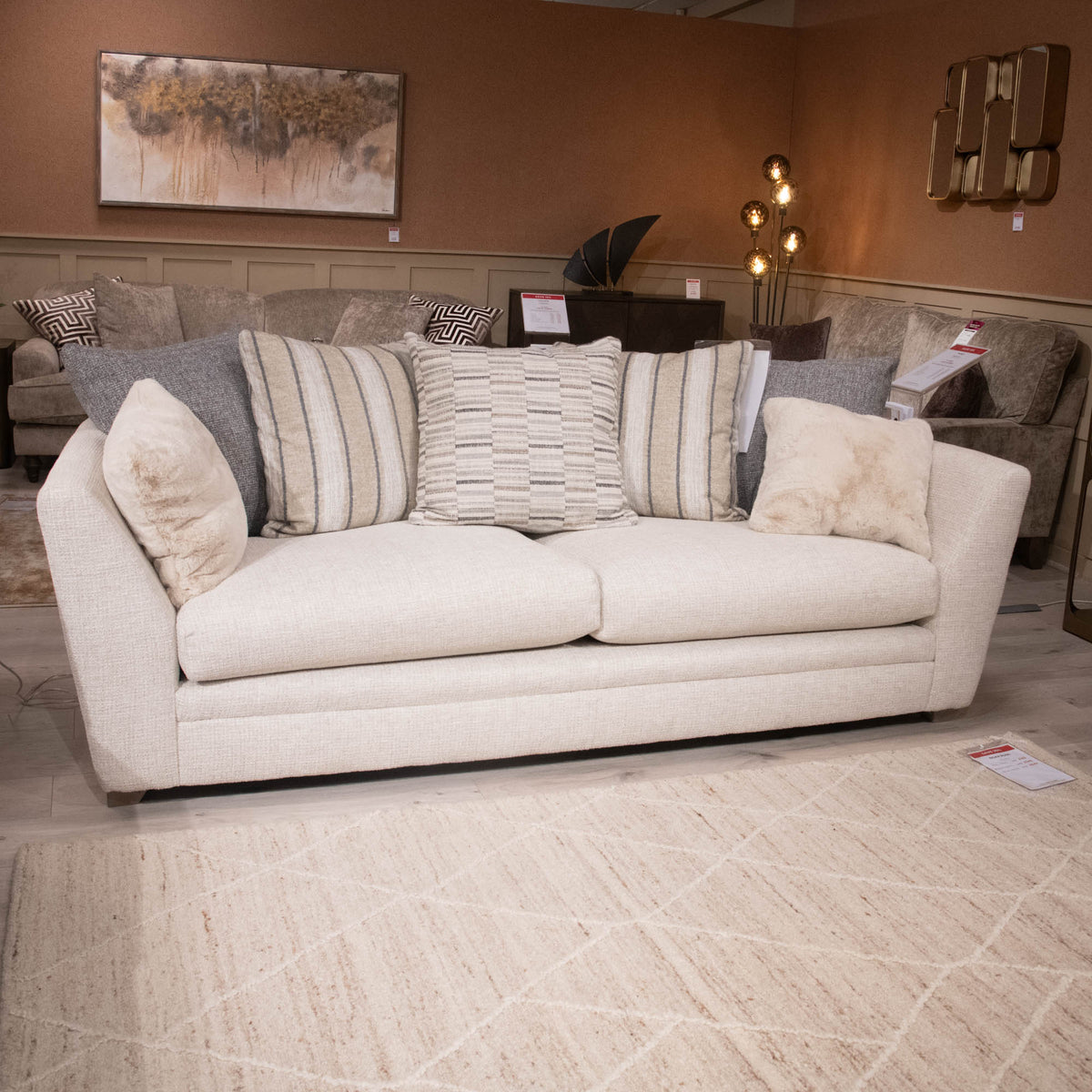 Chamonix - Grand Pillow Back Sofa, Fabric - Item as Pictured
