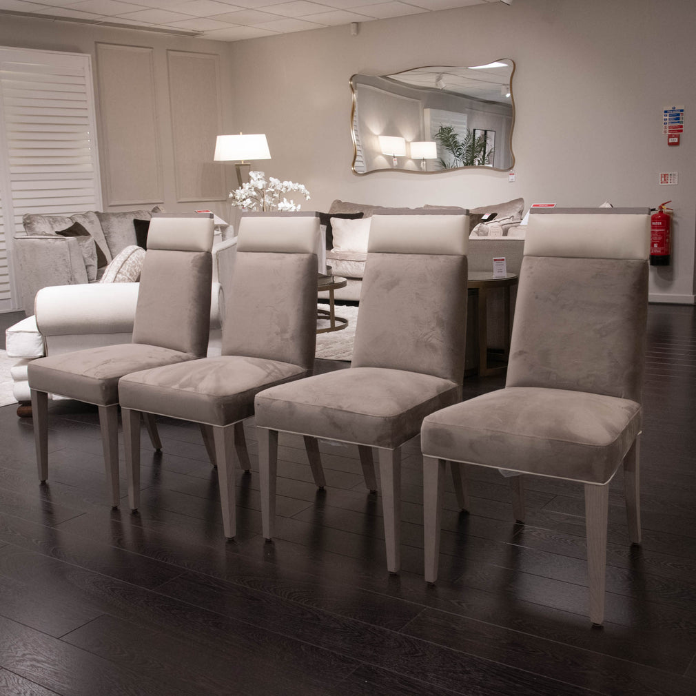 Porto - Oak Dining Chairs, Set of 4 - Item As Pictured