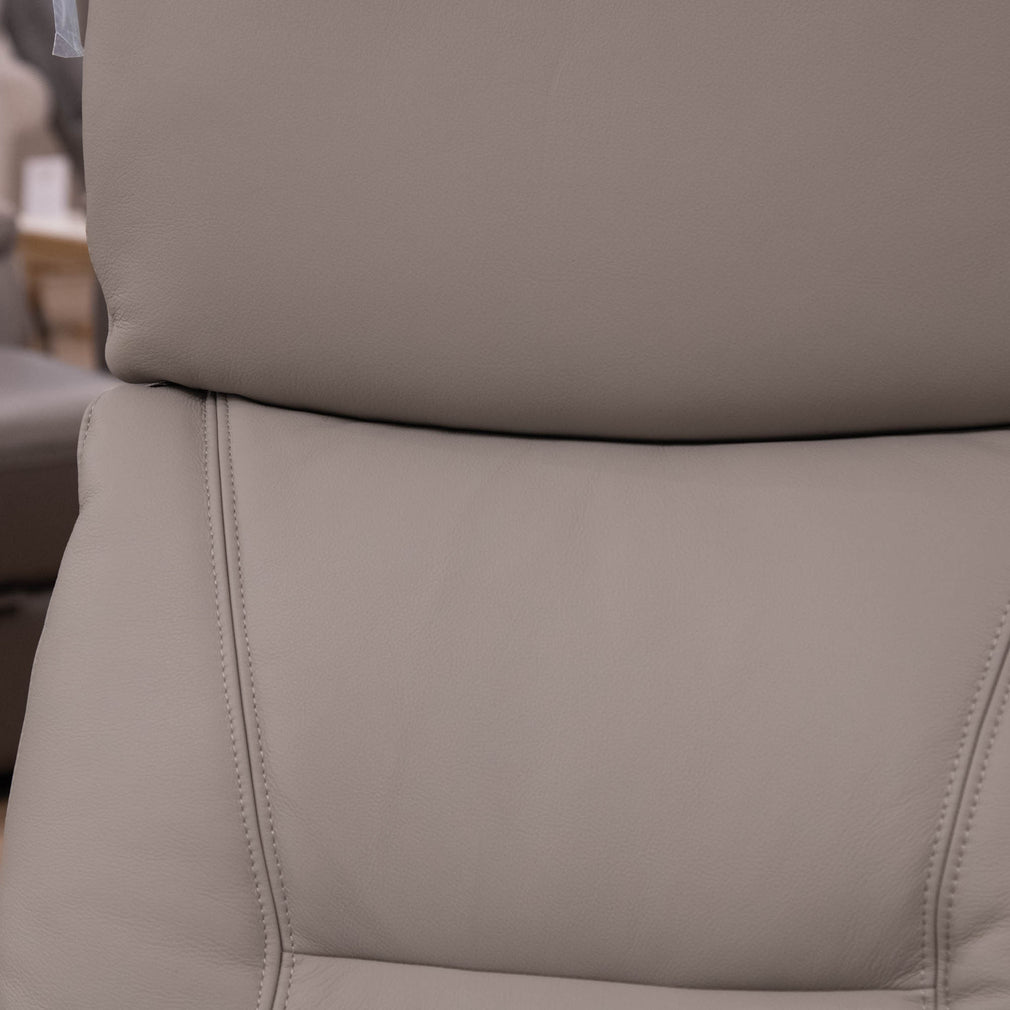 Oregon - Swivel Accent Recliner Chair, Leather - Item as Pictured