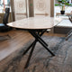Athena - Extending Dining Table, White Ceramic Top - Item As Pictured