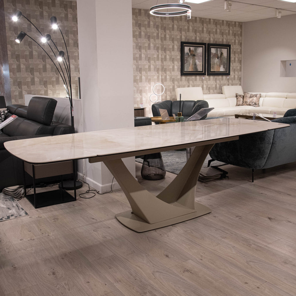 Jupiter - Ceramic Extending Dining Table - Item as Pictured