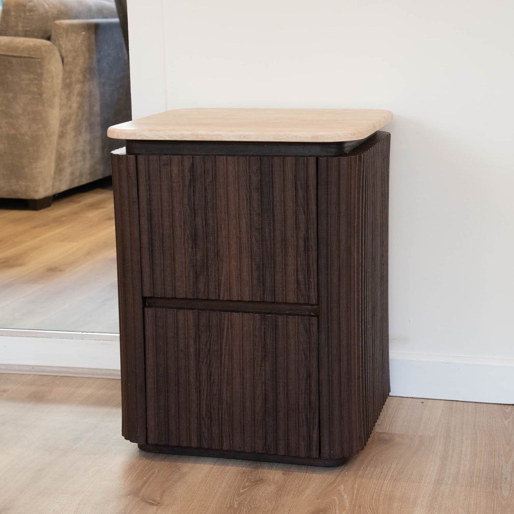 Aurelia - 2 Drawer Bedside Table - Item as Pictured