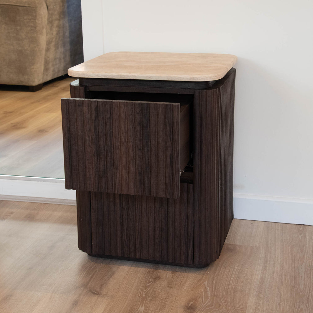 Aurelia - 2 Drawer Bedside Table - Item as Pictured