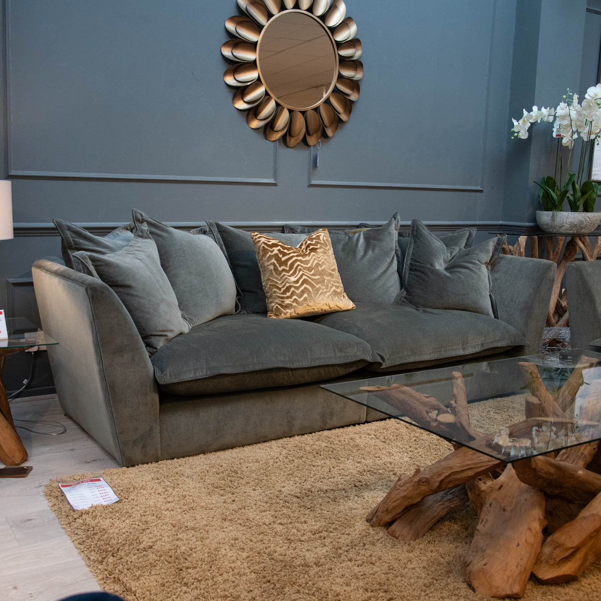 Columbus - Large Split Sofa, Fabric - Item as Pictured