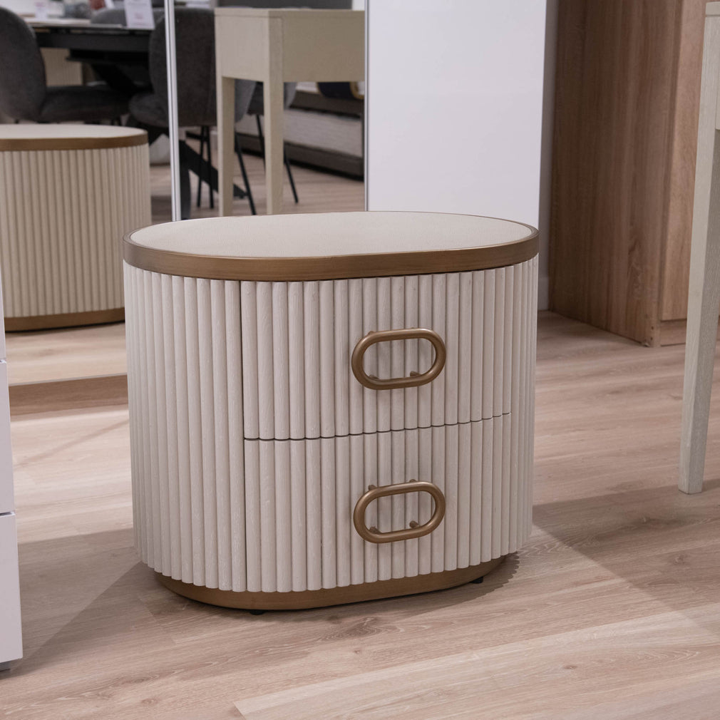 Biarritz - 2 Drawer Bedside Table - Item as Pictured