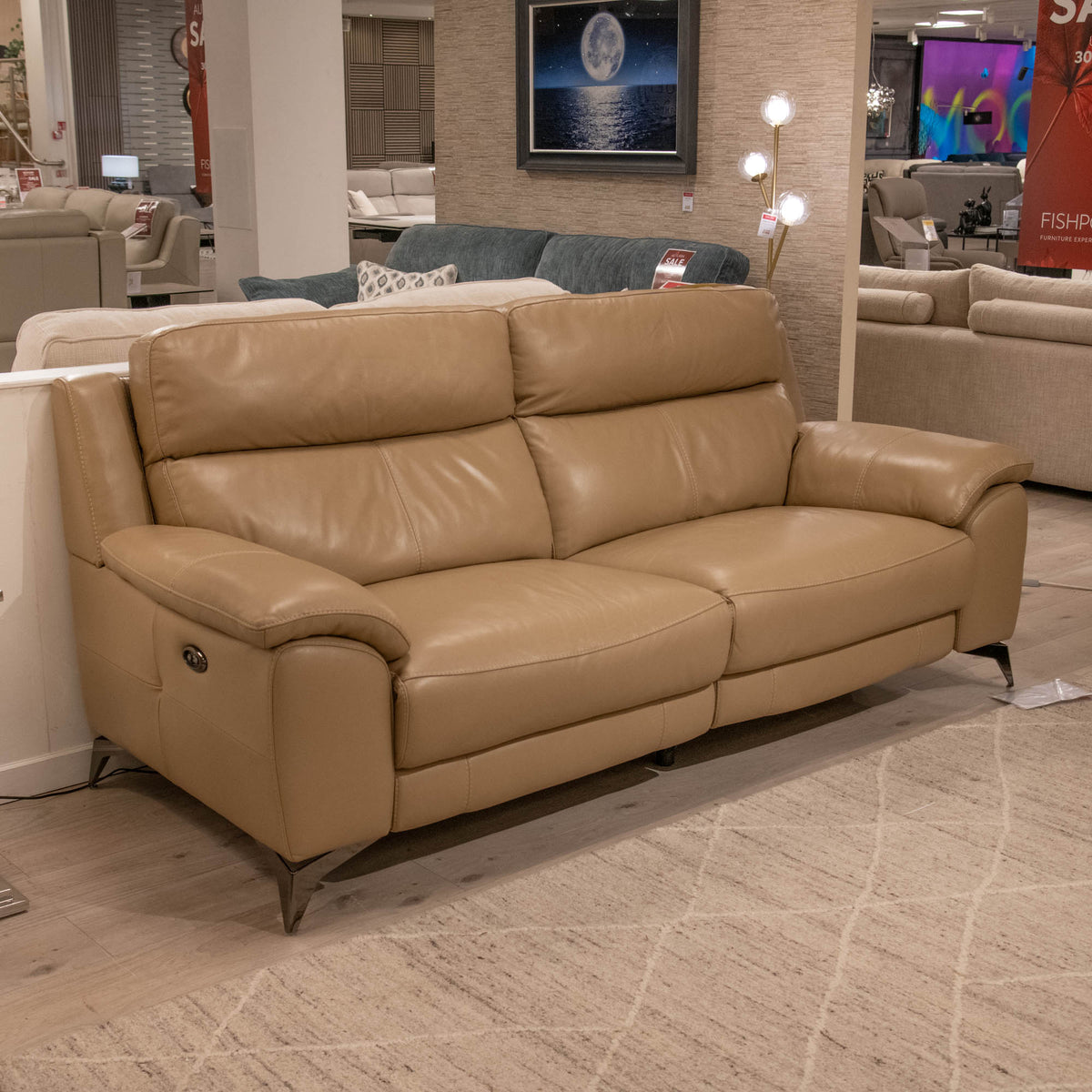 Muira - 2.5 Seater Sofa With 2 Power Recliners, Leather - Item As Pictured
