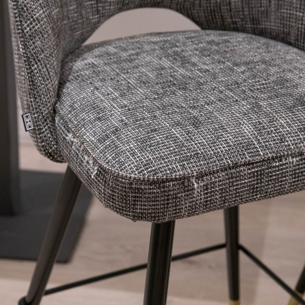 Eichholtz Cliff - Set Of 2 Counter Stools, Rocat Black - Item As Pictured