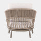 Mauritius - 3 Seat Garden Sofa Set, Champagne Aluminium & Rope Weave Effect