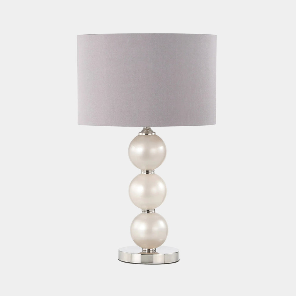 Opal - Grey & Glass Table Lamp