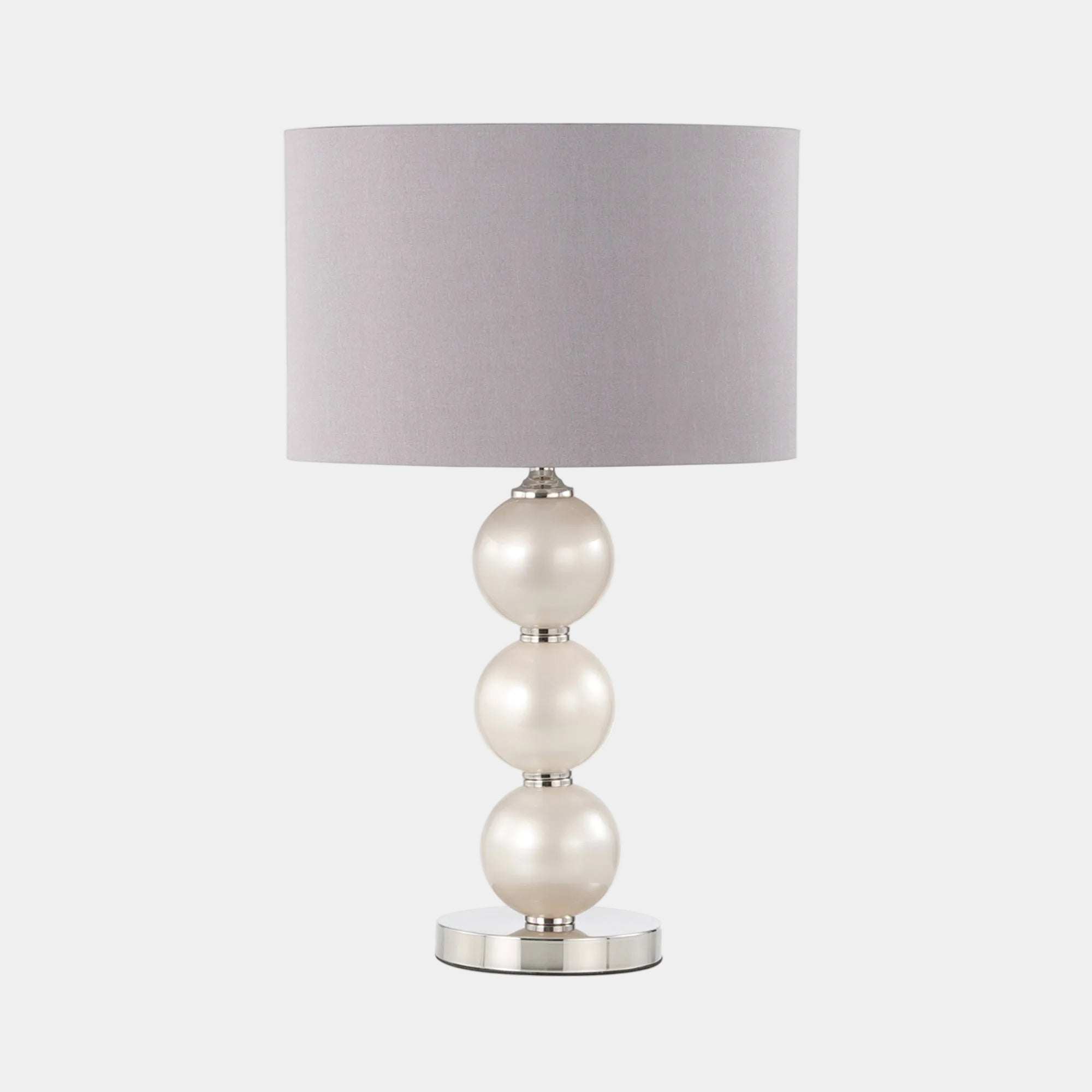 Opal - Grey & Glass Table Lamp