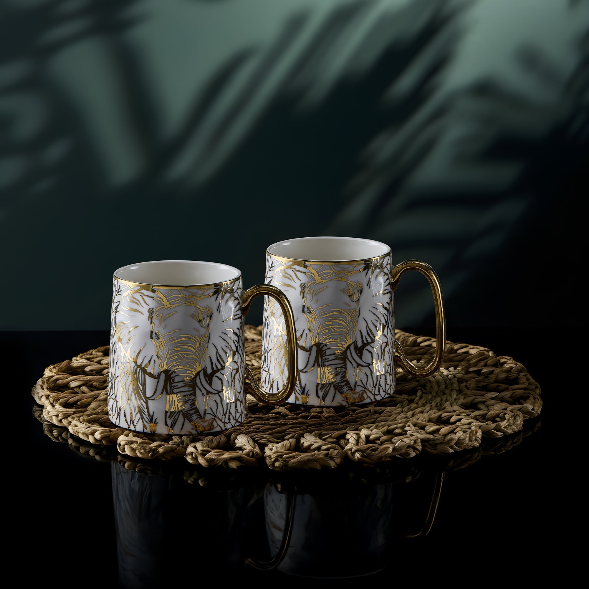 Animal Mug - Elephant, Set of 2